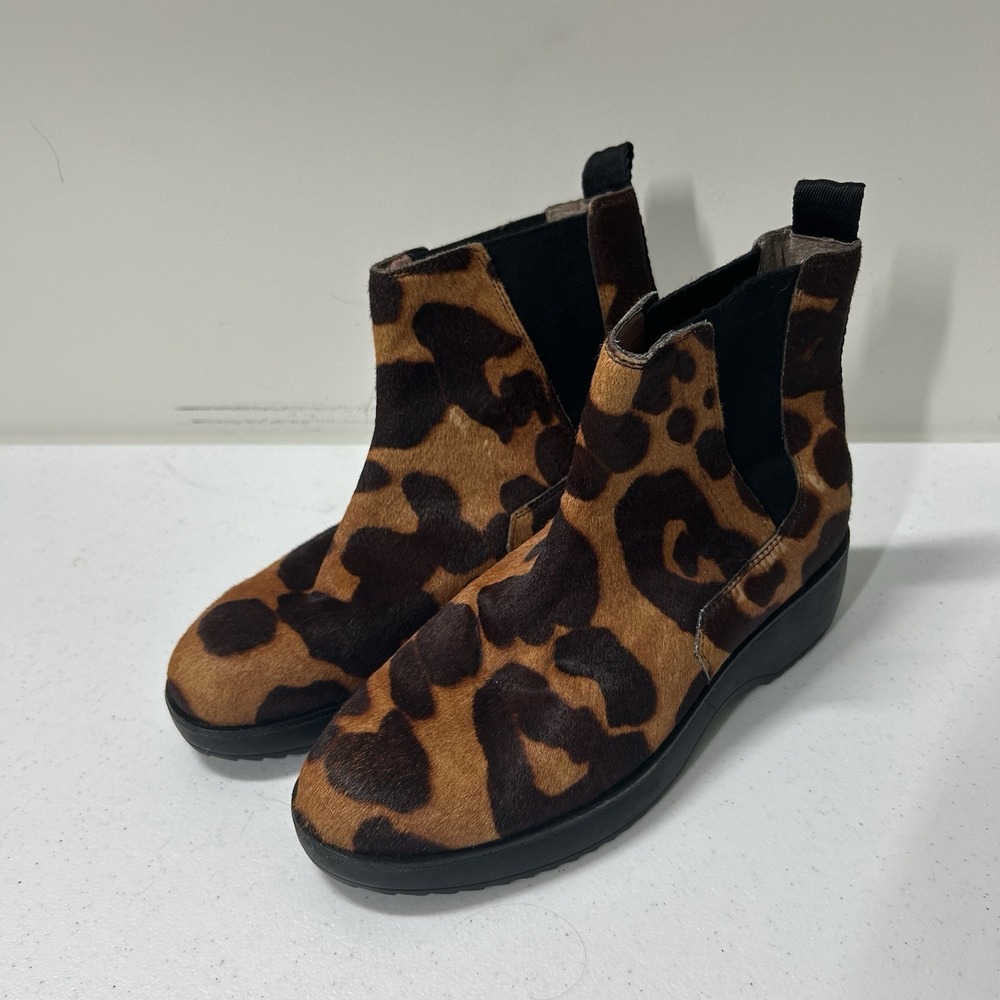 Louise Et Cie Boots Women's 9.5 US Zarab3 Chelsea Leopard Platform Boots